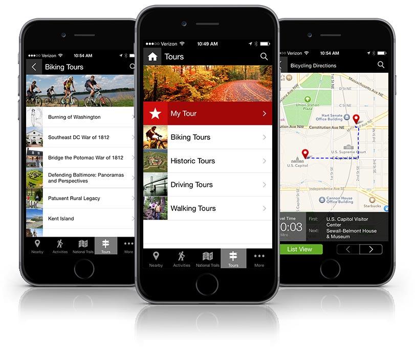Chesapeake Explorer application first view