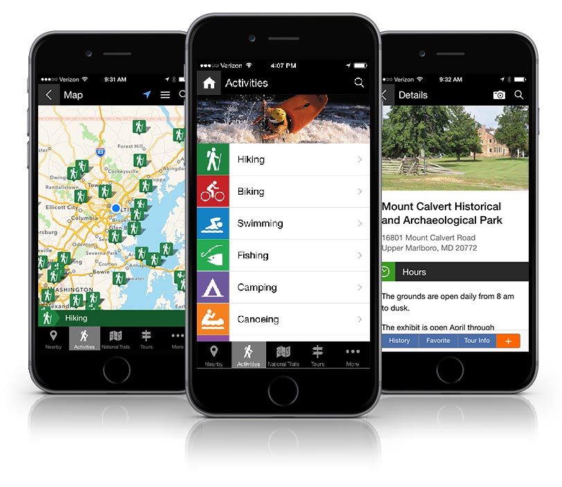Chesapeake Explorer application second view