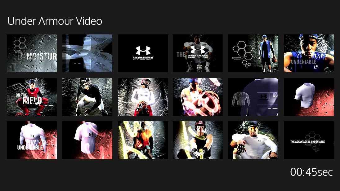 Under Armour fourth website view